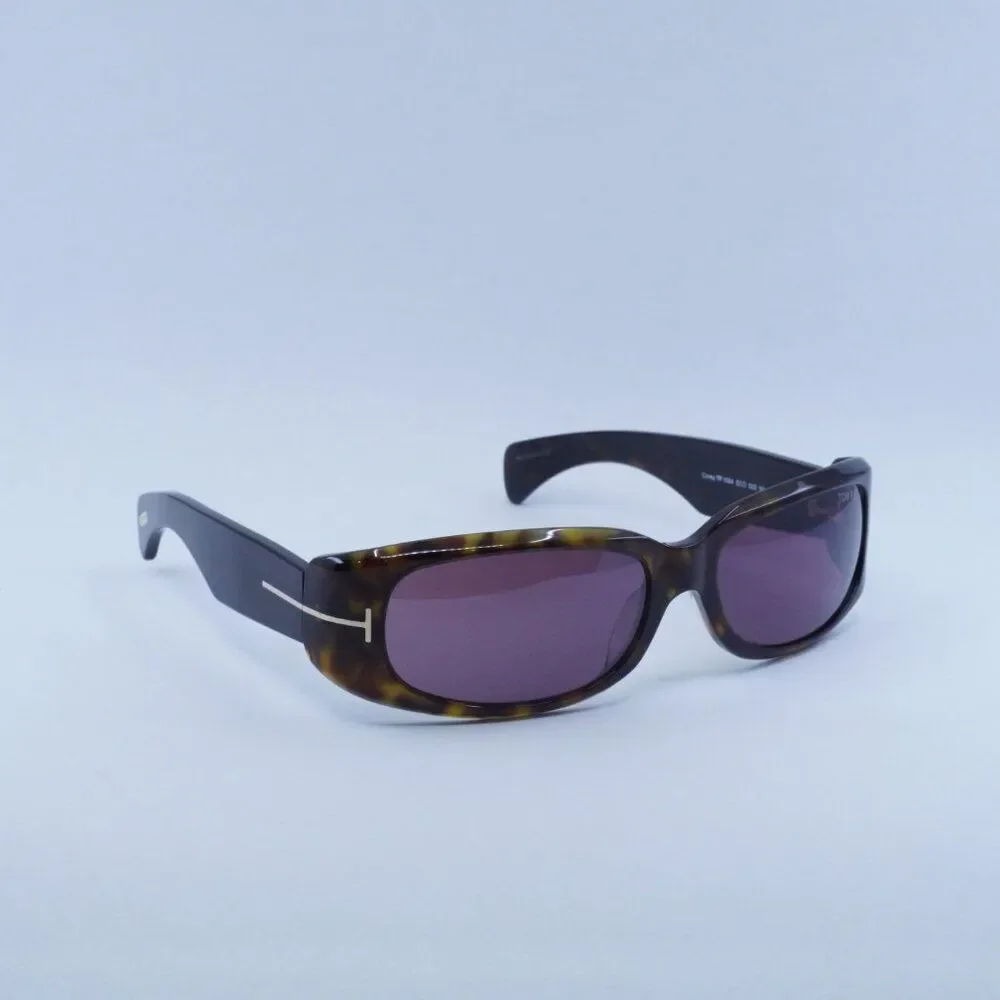 🕶️ New Tom Ford Corey FT1064 52S Sunglasses -Dark Havana Frame, Bordeaux Lenses - Picture 8 of 10
